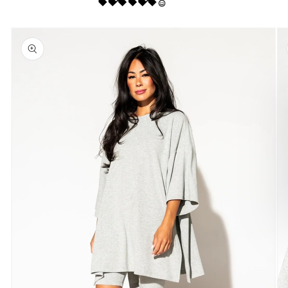 Dressed in LALA Malone Biker Set Heather Grey